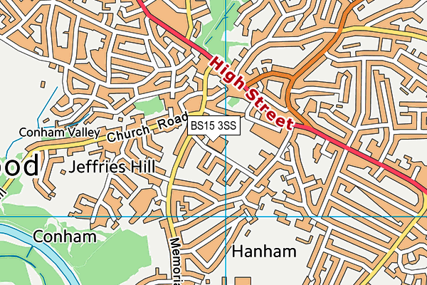 BS15 3SS map - OS VectorMap District (Ordnance Survey) BS15 3SS map - OS VectorMap District (Ordnance Survey)