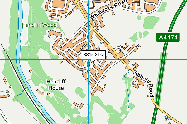 BS15 3TQ map - OS VectorMap District (Ordnance Survey) BS15 3TQ map - OS VectorMap District (Ordnance Survey)