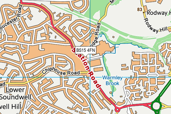 BS15 4FN map - OS VectorMap District (Ordnance Survey) BS15 4FN map - OS VectorMap District (Ordnance Survey)