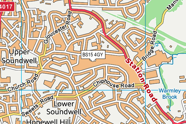 BS15 4GY map - OS VectorMap District (Ordnance Survey) BS15 4GY map - OS VectorMap District (Ordnance Survey)