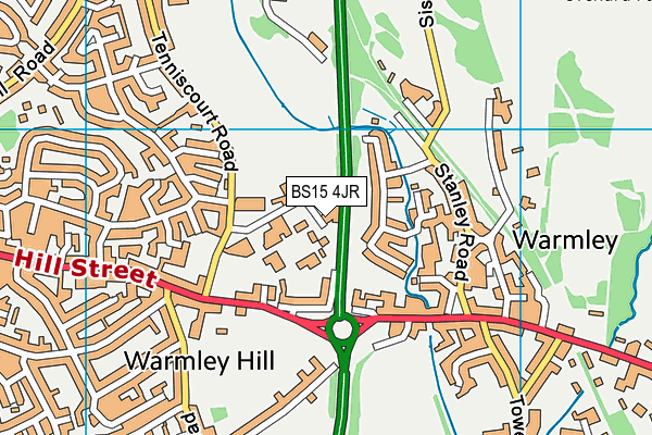BS15 4JR map - OS VectorMap District (Ordnance Survey)