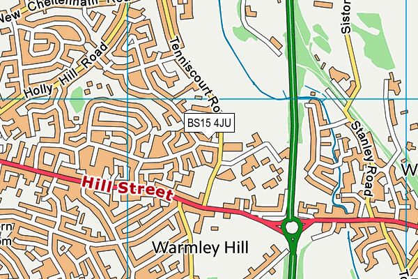 BS15 4JU map - OS VectorMap District (Ordnance Survey) BS15 4JU map - OS VectorMap District (Ordnance Survey)