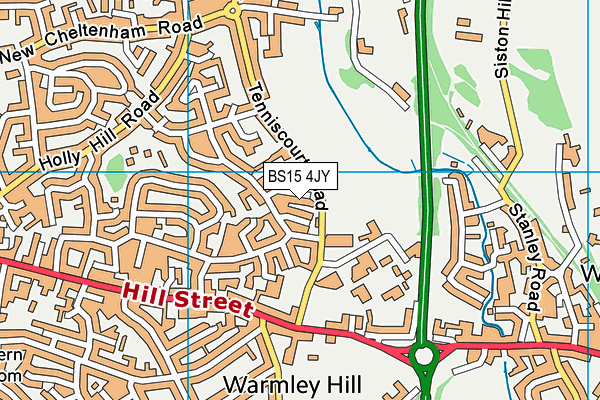 BS15 4JY map - OS VectorMap District (Ordnance Survey)