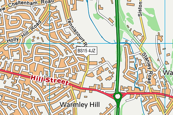 BS15 4JZ map - OS VectorMap District (Ordnance Survey) BS15 4JZ map - OS VectorMap District (Ordnance Survey)