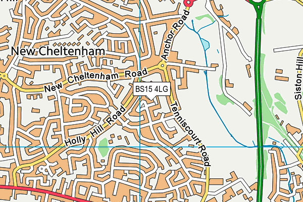 BS15 4LG map - OS VectorMap District (Ordnance Survey)
