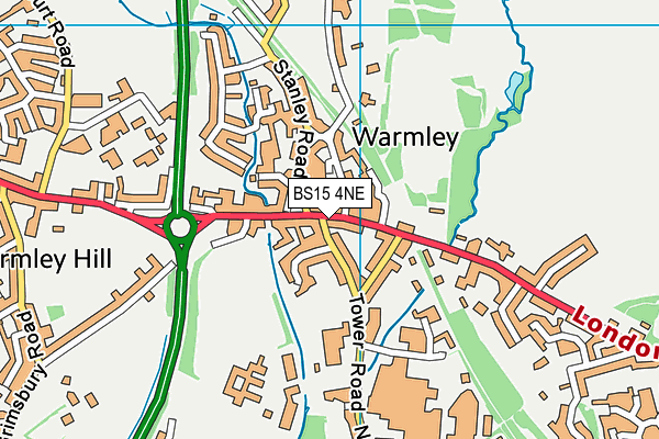 BS15 4NE map - OS VectorMap District (Ordnance Survey) BS15 4NE map - OS VectorMap District (Ordnance Survey)