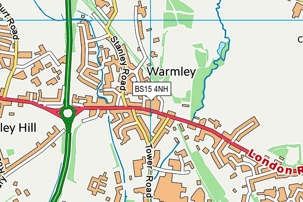 BS15 4NH map - OS VectorMap District (Ordnance Survey) BS15 4NH map - OS VectorMap District (Ordnance Survey)