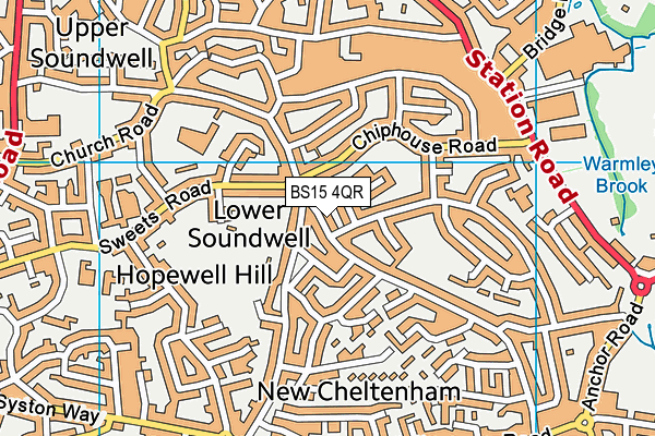 BS15 4QR map - OS VectorMap District (Ordnance Survey)