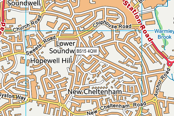 BS15 4QW map - OS VectorMap District (Ordnance Survey) BS15 4QW map - OS VectorMap District (Ordnance Survey)
