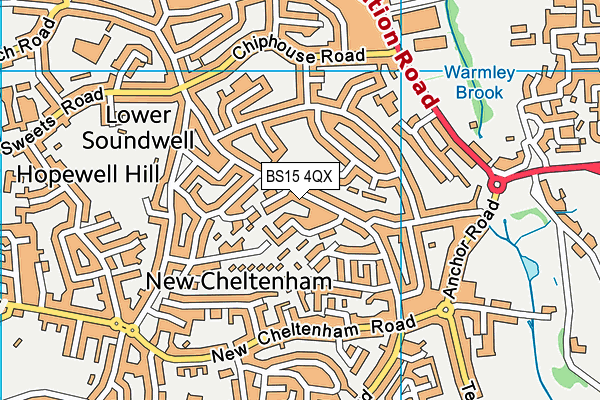 BS15 4QX map - OS VectorMap District (Ordnance Survey) BS15 4QX map - OS VectorMap District (Ordnance Survey)