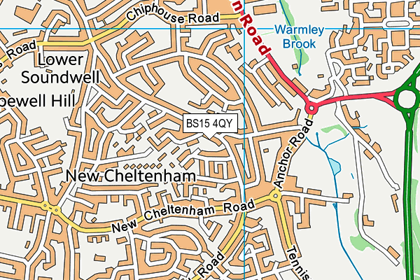 BS15 4QY map - OS VectorMap District (Ordnance Survey) BS15 4QY map - OS VectorMap District (Ordnance Survey)