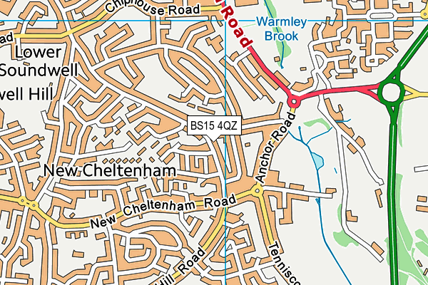 BS15 4QZ map - OS VectorMap District (Ordnance Survey)