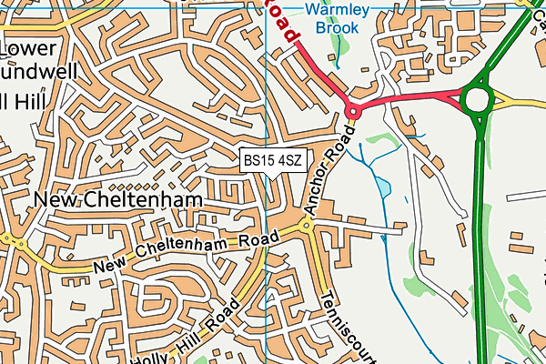 BS15 4SZ map - OS VectorMap District (Ordnance Survey) BS15 4SZ map - OS VectorMap District (Ordnance Survey)