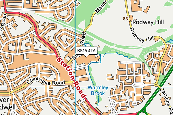 BS15 4TA map - OS VectorMap District (Ordnance Survey) BS15 4TA map - OS VectorMap District (Ordnance Survey)