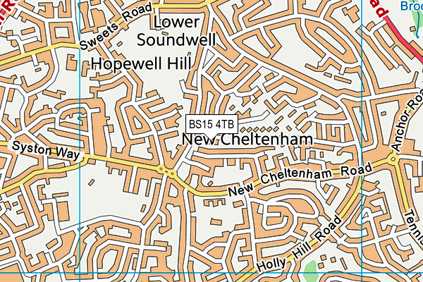 BS15 4TB map - OS VectorMap District (Ordnance Survey) BS15 4TB map - OS VectorMap District (Ordnance Survey)