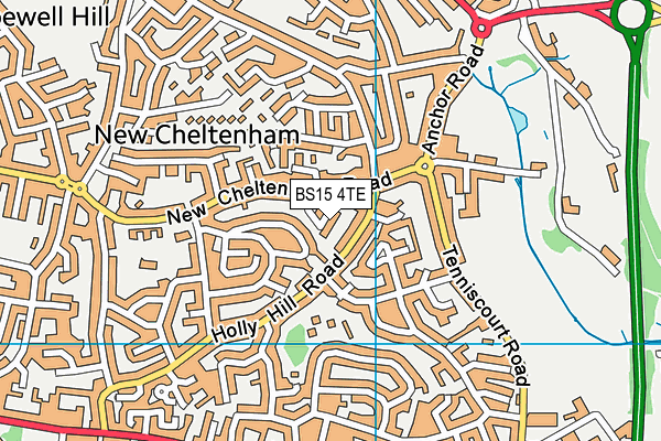 BS15 4TE map - OS VectorMap District (Ordnance Survey) BS15 4TE map - OS VectorMap District (Ordnance Survey)