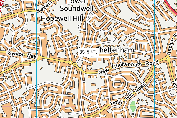 BS15 4TJ map - OS VectorMap District (Ordnance Survey) BS15 4TJ map - OS VectorMap District (Ordnance Survey)