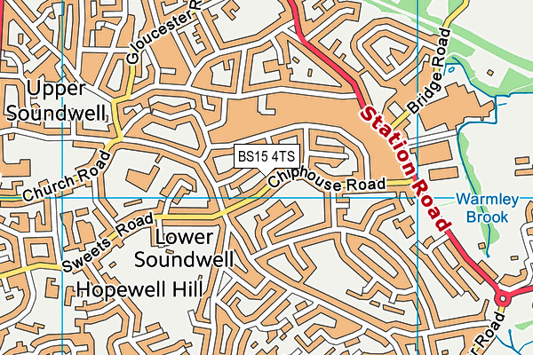 BS15 4TS map - OS VectorMap District (Ordnance Survey)