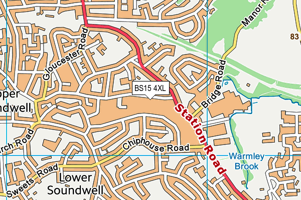 BS15 4XL map - OS VectorMap District (Ordnance Survey) BS15 4XL map - OS VectorMap District (Ordnance Survey)