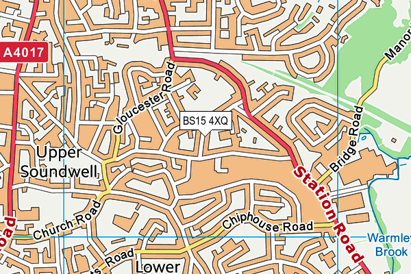 BS15 4XQ map - OS VectorMap District (Ordnance Survey) BS15 4XQ map - OS VectorMap District (Ordnance Survey)