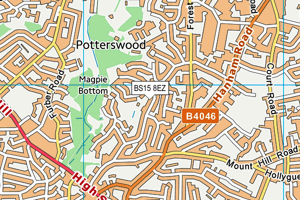 BS15 8EZ map - OS VectorMap District (Ordnance Survey) BS15 8EZ map - OS VectorMap District (Ordnance Survey)