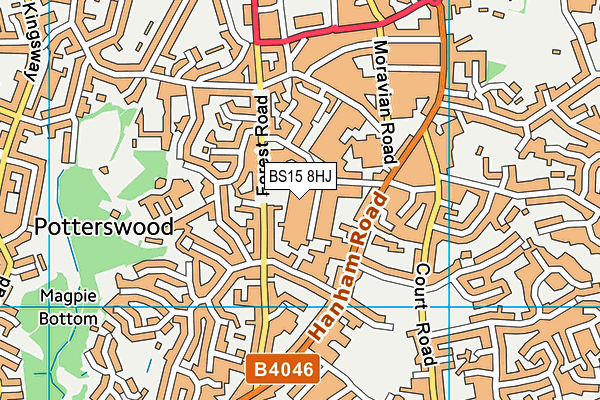 BS15 8HJ map - OS VectorMap District (Ordnance Survey) BS15 8HJ map - OS VectorMap District (Ordnance Survey)