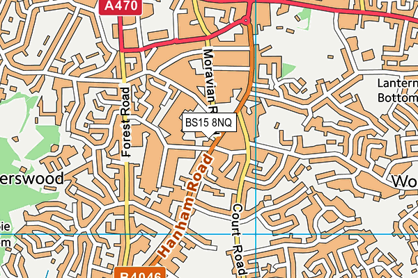 BS15 8NQ map - OS VectorMap District (Ordnance Survey) BS15 8NQ map - OS VectorMap District (Ordnance Survey)
