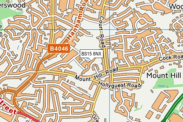 BS15 8NX map - OS VectorMap District (Ordnance Survey) BS15 8NX map - OS VectorMap District (Ordnance Survey)