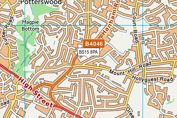 BS15 8PA map - OS VectorMap District (Ordnance Survey) BS15 8PA map - OS VectorMap District (Ordnance Survey)