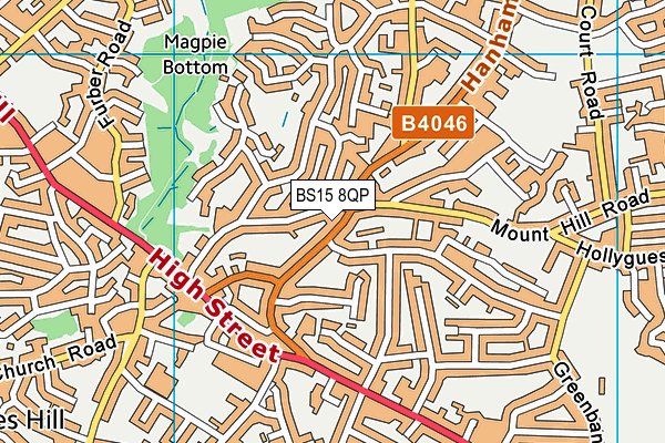 BS15 8QP map - OS VectorMap District (Ordnance Survey) BS15 8QP map - OS VectorMap District (Ordnance Survey)