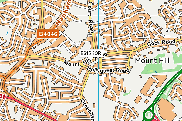 BS15 8QR map - OS VectorMap District (Ordnance Survey) BS15 8QR map - OS VectorMap District (Ordnance Survey)