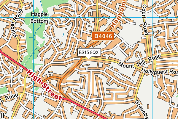 BS15 8QX map - OS VectorMap District (Ordnance Survey) BS15 8QX map - OS VectorMap District (Ordnance Survey)