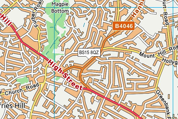 BS15 8QZ map - OS VectorMap District (Ordnance Survey) BS15 8QZ map - OS VectorMap District (Ordnance Survey)