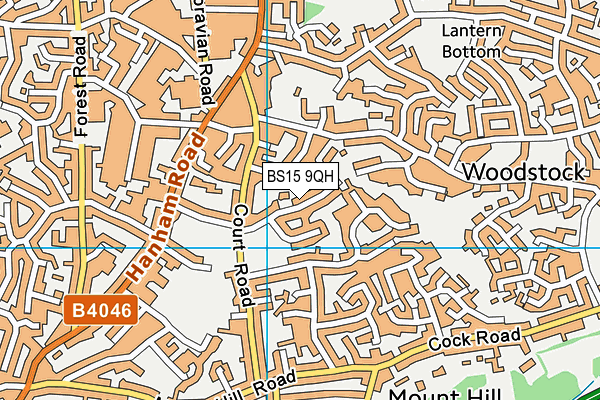 BS15 9QH map - OS VectorMap District (Ordnance Survey) BS15 9QH map - OS VectorMap District (Ordnance Survey)