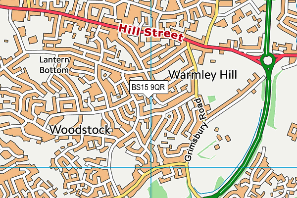 BS15 9QR map - OS VectorMap District (Ordnance Survey) BS15 9QR map - OS VectorMap District (Ordnance Survey)