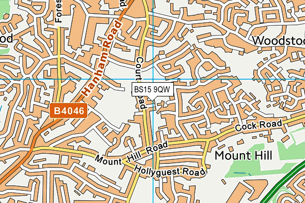 BS15 9QW map - OS VectorMap District (Ordnance Survey) BS15 9QW map - OS VectorMap District (Ordnance Survey)