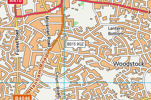 BS15 9QZ map - OS VectorMap District (Ordnance Survey) BS15 9QZ map - OS VectorMap District (Ordnance Survey)