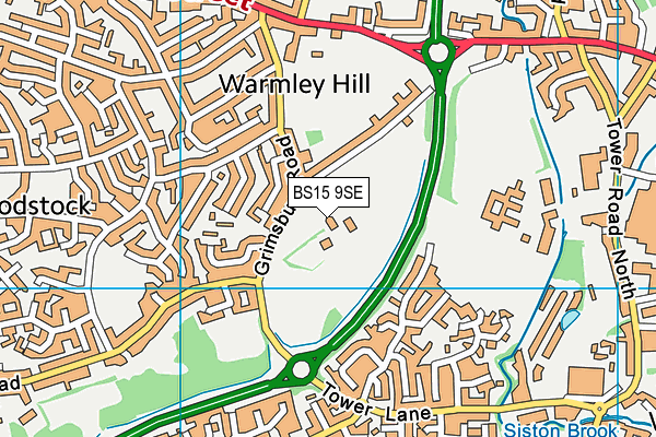 BS15 9SE map - OS VectorMap District (Ordnance Survey) BS15 9SE map - OS VectorMap District (Ordnance Survey)