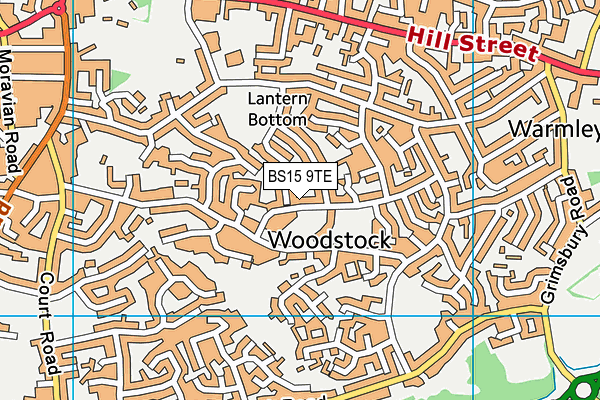 BS15 9TE map - OS VectorMap District (Ordnance Survey) BS15 9TE map - OS VectorMap District (Ordnance Survey)