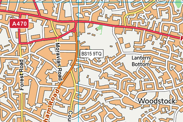 BS15 9TQ map - OS VectorMap District (Ordnance Survey) BS15 9TQ map - OS VectorMap District (Ordnance Survey)