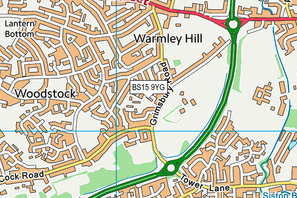 BS15 9YG map - OS VectorMap District (Ordnance Survey) BS15 9YG map - OS VectorMap District (Ordnance Survey)