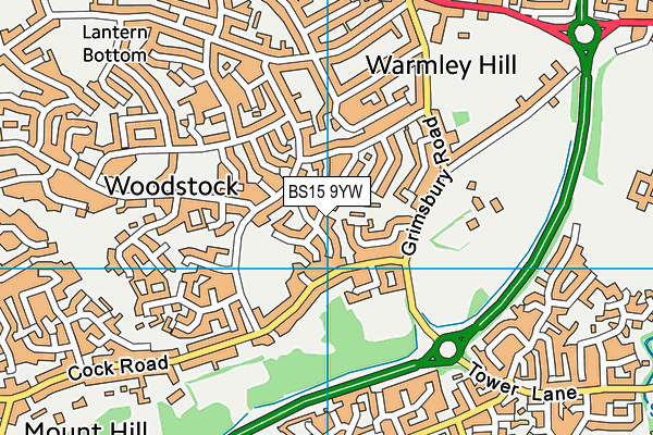 BS15 9YW map - OS VectorMap District (Ordnance Survey) BS15 9YW map - OS VectorMap District (Ordnance Survey)