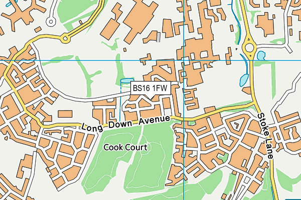 BS16 1FW map - OS VectorMap District (Ordnance Survey) BS16 1FW map - OS VectorMap District (Ordnance Survey)