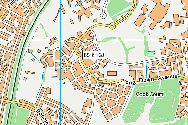 BS16 1GJ map - OS VectorMap District (Ordnance Survey) BS16 1GJ map - OS VectorMap District (Ordnance Survey)