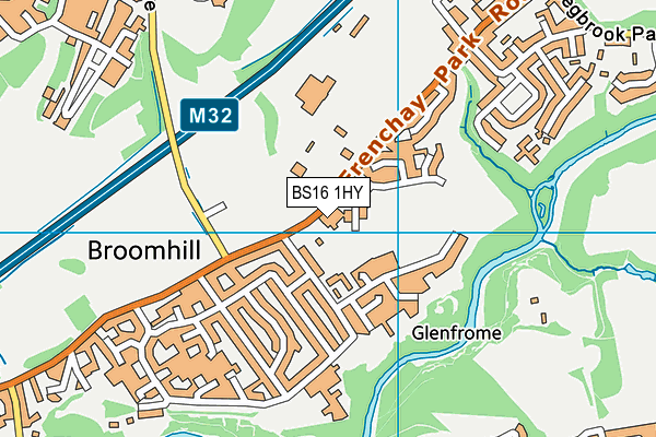BS16 1HY map - OS VectorMap District (Ordnance Survey) BS16 1HY map - OS VectorMap District (Ordnance Survey)