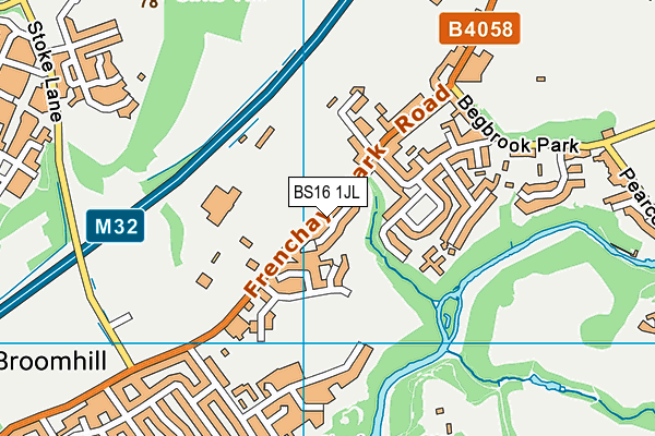 BS16 1JL map - OS VectorMap District (Ordnance Survey) BS16 1JL map - OS VectorMap District (Ordnance Survey)