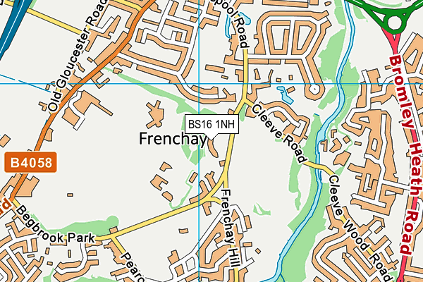 BS16 1NH map - OS VectorMap District (Ordnance Survey) BS16 1NH map - OS VectorMap District (Ordnance Survey)