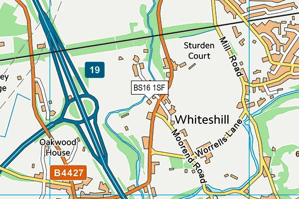 BS16 1SF map - OS VectorMap District (Ordnance Survey) BS16 1SF map - OS VectorMap District (Ordnance Survey)