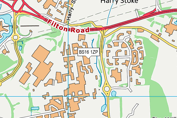 BS16 1ZP map - OS VectorMap District (Ordnance Survey) BS16 1ZP map - OS VectorMap District (Ordnance Survey)
