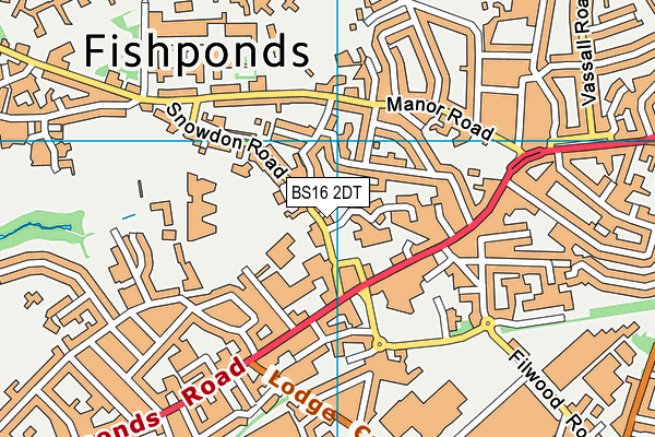 BS16 2DT map - OS VectorMap District (Ordnance Survey) BS16 2DT map - OS VectorMap District (Ordnance Survey)
